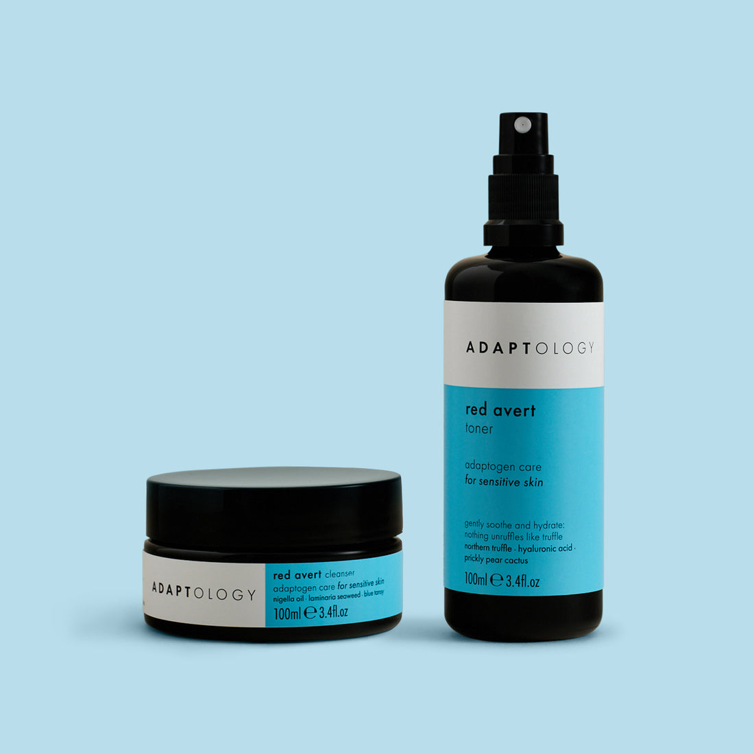 Red Avert Duo | Natural Cleanser & Toner Sensitive Skin | Adaptology